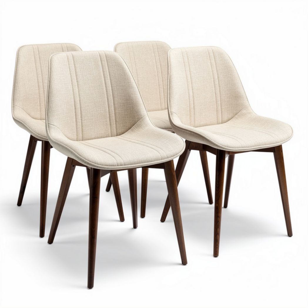Eetkamerstoelen van stof voor de eettafel - 45 x 50 x 90cm