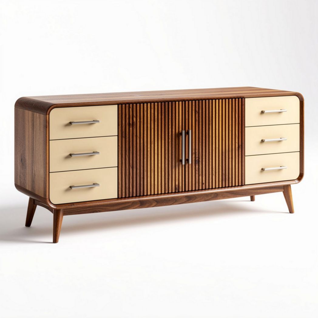 Dressoir van hout voor de woonkamer met opbergruimte - 120 x 40 x 75cm
