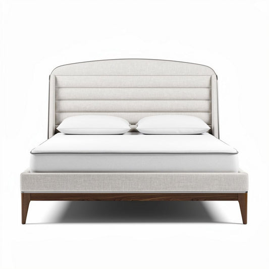 Bed met gestoffeerde hoofdbord voor de slaapkamer - 210 x 160 x 100cm