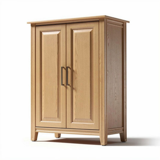 Kast van hout voor de slaapkamer met dubbele deuren - 80 x 40 x 100cm
